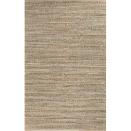 JAIPUR RUGS Naturals Solid Pattern Jute/ Cotton Taupe/Gray Area Rug  2.6x4 RUG115467